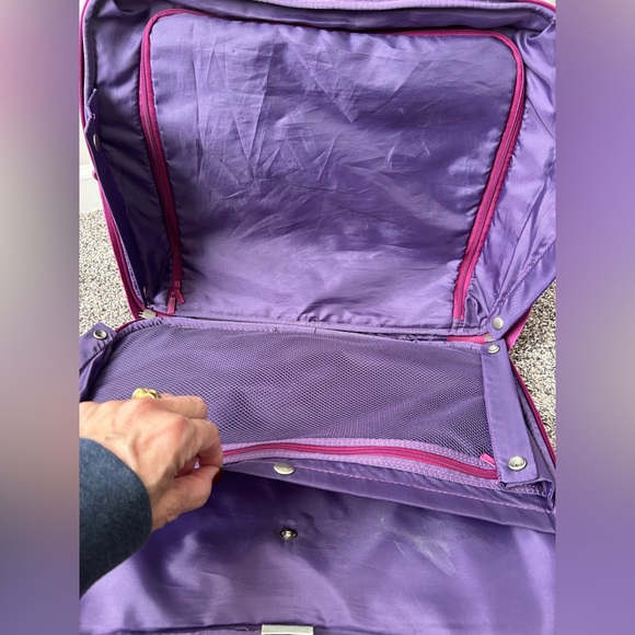 Delsey Paris Magenta Rolling Carry-on and Briefcase - Picture 7 of 10
